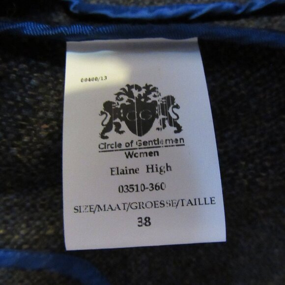 Circle of Gentlemen Women Blazer, Wool, Brown/Blue/Yellow, sz. 38(EU), S, - Picture 4 of 7